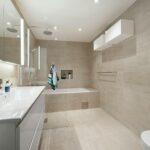 A photo of a bathroom