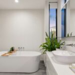 White ceramic bath tub